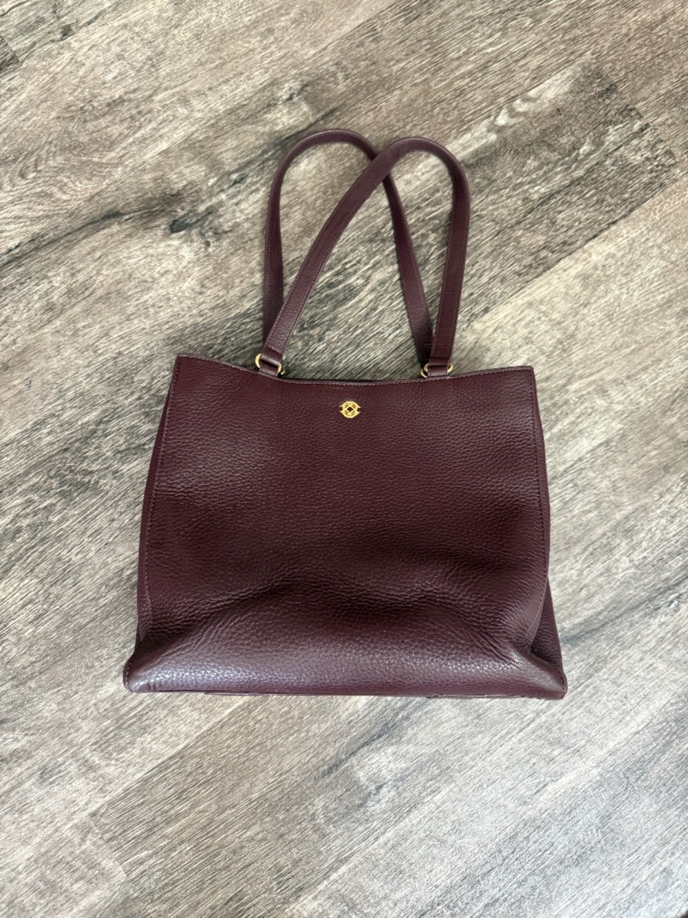DAGNE DOVER ALLYN TOTE OXBLOOD